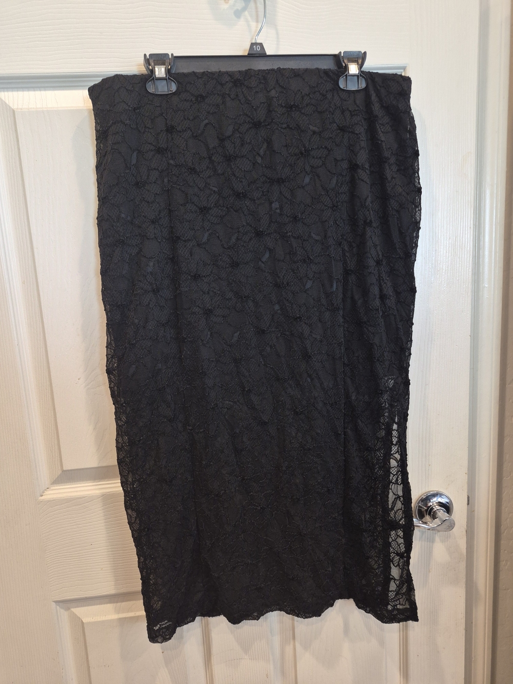 5/25 Black Lace Pencil Skirt - Classic Women's Skirt
